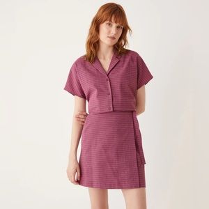 Frank and Oak Mulberry Skort and Shirt Set